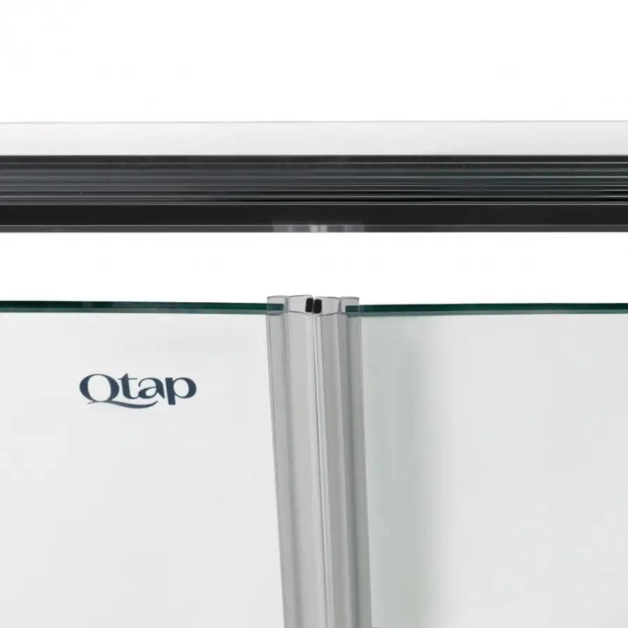 Душові двері в нішу Qtap Gemini CRM209.C6 90х190 см, скло Clear 6 мм, покриття CalcLess