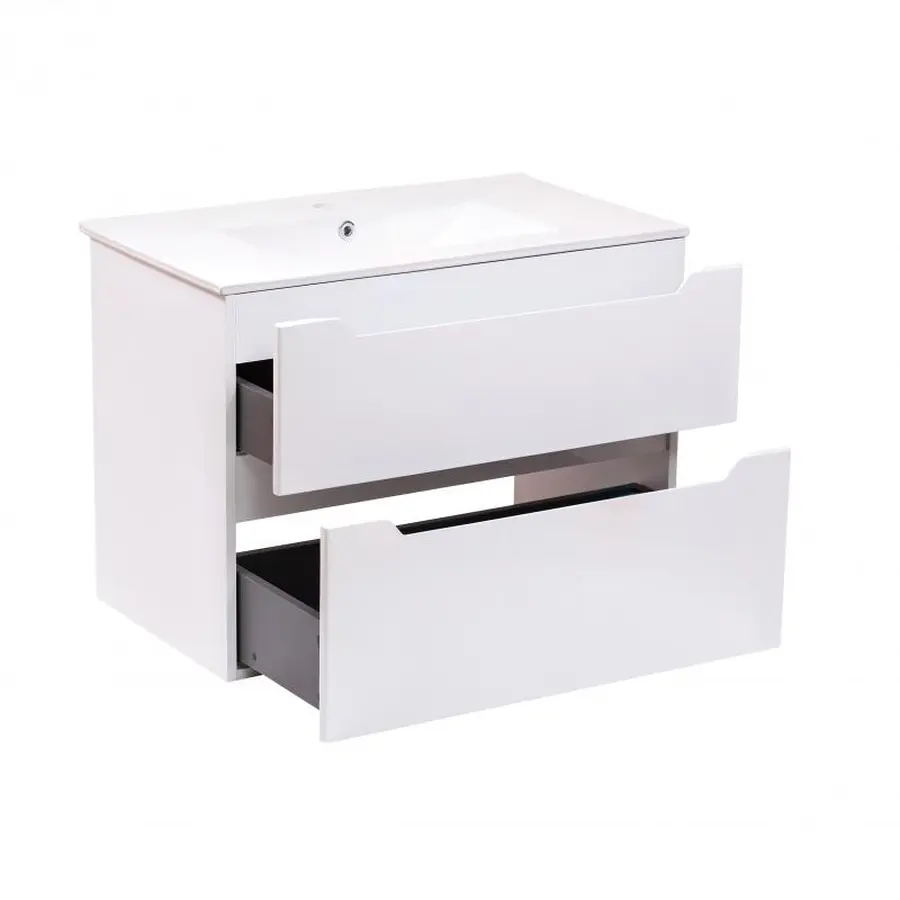 Комплект Qtap Scorpio 810х585х460 White тумба підвісна + раковина урізна QT1472TPВ8013080CW