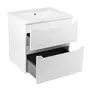 Комплект Qtap Scorpio 605х585х460 White тумба підвісна + раковина урізна QT1472TPВ6013060CW