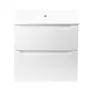 Комплект Qtap Scorpio 605х585х460 White тумба підвісна + раковина урізна QT1472TPВ6013060CW