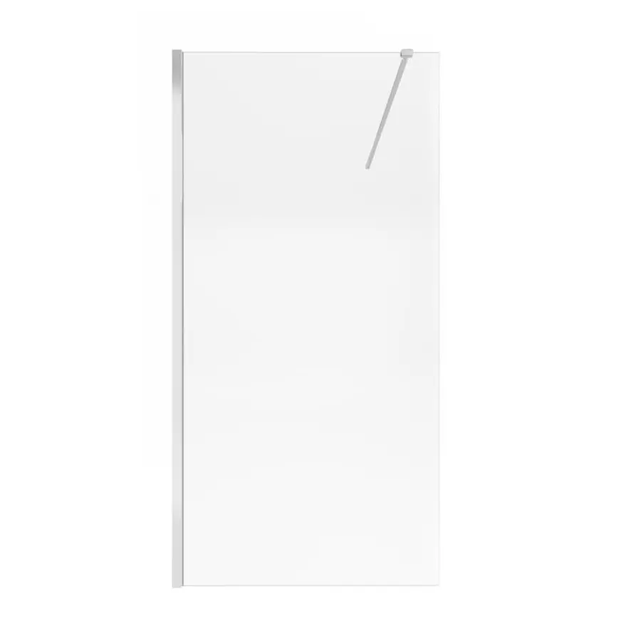 Душова перегородка Qtap Walk-In Standard CRM201.C8 100х190 см, скло Clear 8 мм, покриття CalcLess