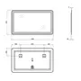 Дзеркало Qtap Swan 1200x700 з LED-підсвічуванням QT1678141470120W