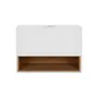 Тумба підвісна Qtap Robin 700х476х437 White/Whitish oak зі стільницею QT1379TPН7001WWO