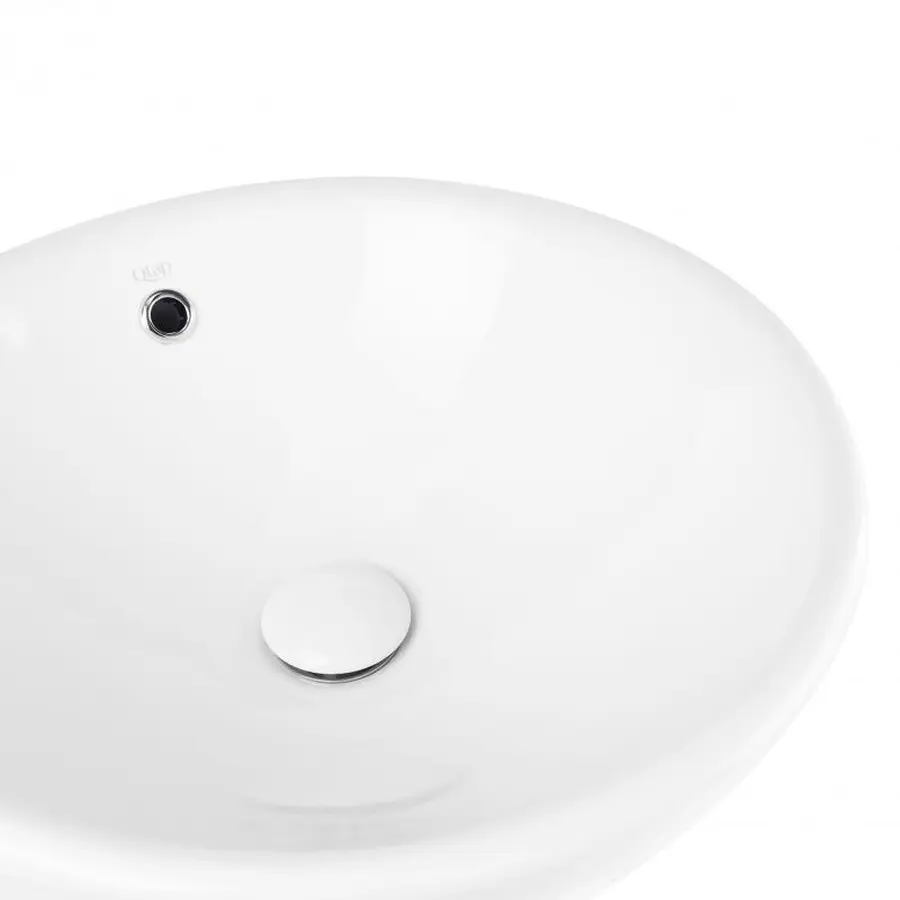 Раковина-чаша Qtap Robin 410х410х180 White з донним клапаном QT1311A004W