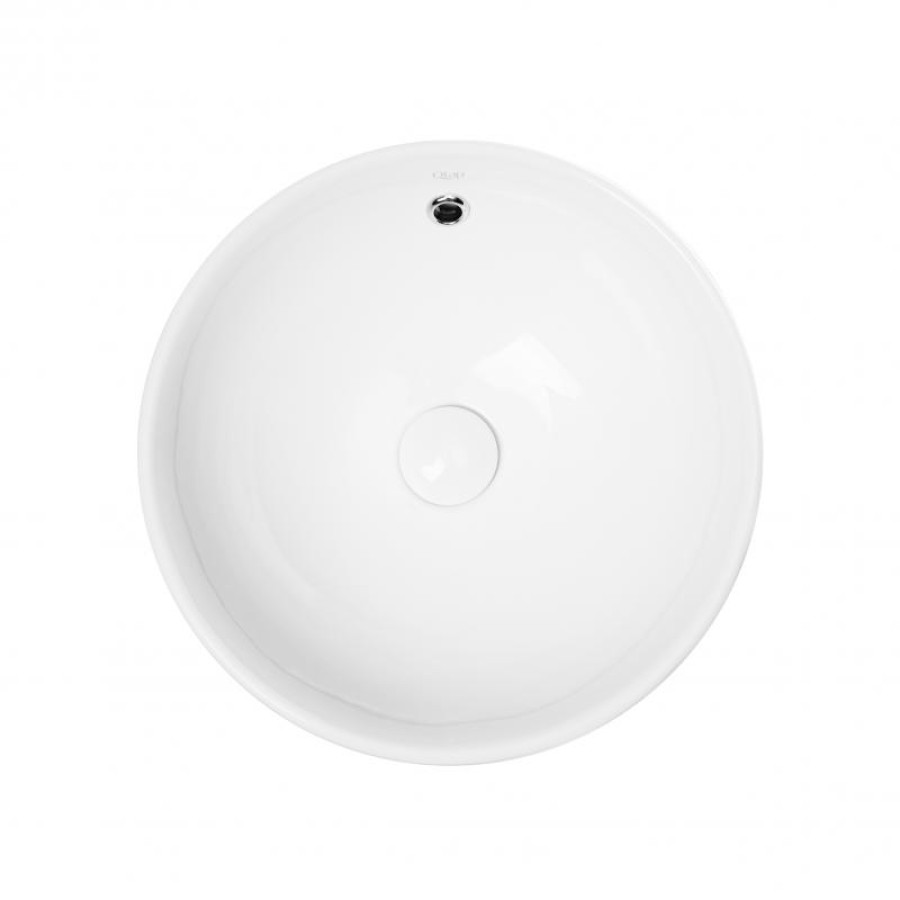 Раковина-чаша Qtap Robin 410х410х180 White з донним клапаном QT1311A004W