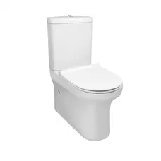 Унітаз-компакт Qtap Aquarius безобідковий з сідінням Soft-close QT2122C665PW
