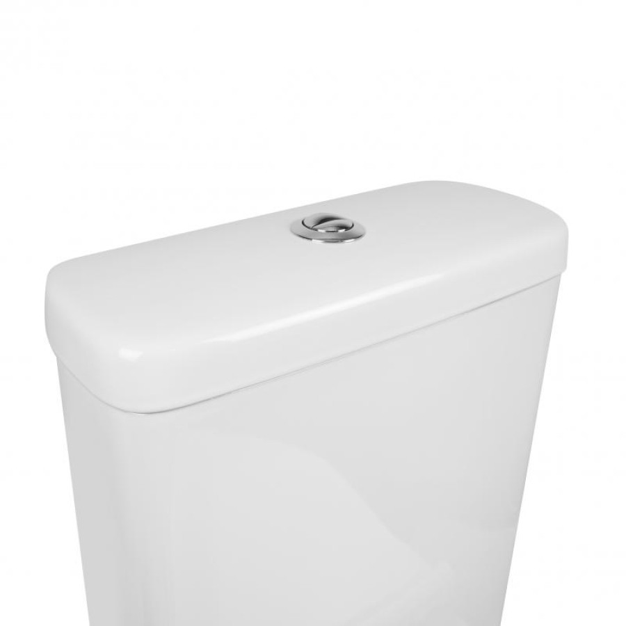 Унітаз-компакт Qtap Aquarius безобідковий з сідінням Soft-close QT2122C665PW