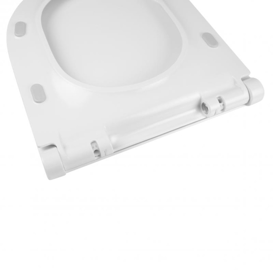 Унітаз-компакт Qtap Aquarius безобідковий з сідінням Soft-close QT2122C665PW