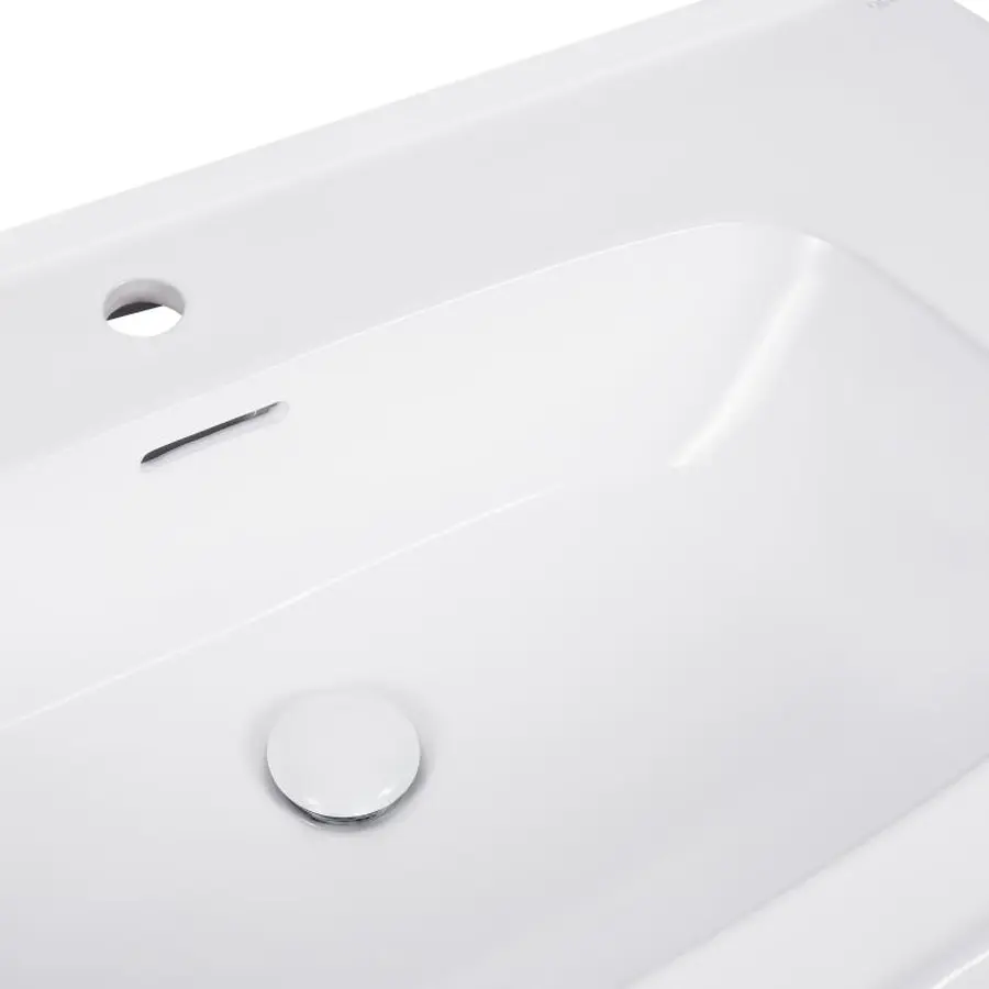 Раковина Qtap Albatross 5H 1000х500х210 White з донним клапаном QT01115100HW