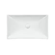 Раковина-чаша Qtap Crow 655х380х140 White з донним клапаном QT05117065HW