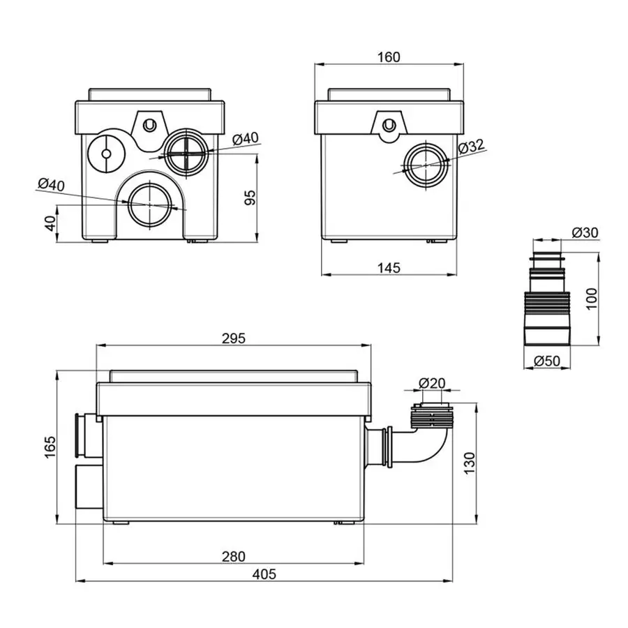 Каналізаційна установка Thermo Alliance WL250 0,2 кВт