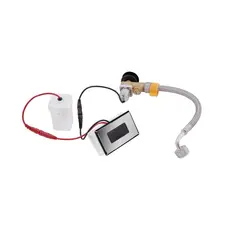 Панель змиву для пісуара Qtap Scorpio з ІЧ датчиком QT146601DCCHR Chrome/Black Панель змиву для пісуара Qtap Scorpio з ІЧ датчиком QT146601DCCHR Chrome/Black