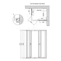 Душова кабіна Lidz Wiezak SC100x80.SAT.LOW.L, скло Linie 4 мм без піддона