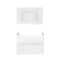Комплект Qtap тумба підвісна Scorpio 800х585х460 мм White + раковина урізна Albatross E QT71SC43975