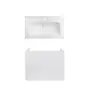 Комплект Qtap тумба підвісна Tern 800х580х437 мм White + раковина урізна Albatross 01 QT71TE44106