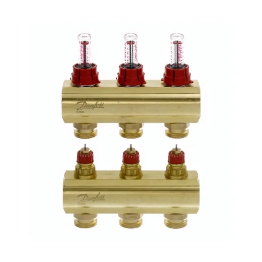Колектор з витратомірами Danfoss FHF на 3 виходи (088U0523)