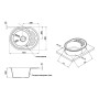 Кухонна гранітна мийка GF 620x500х200 COL-06 (GFCOL06620500200)