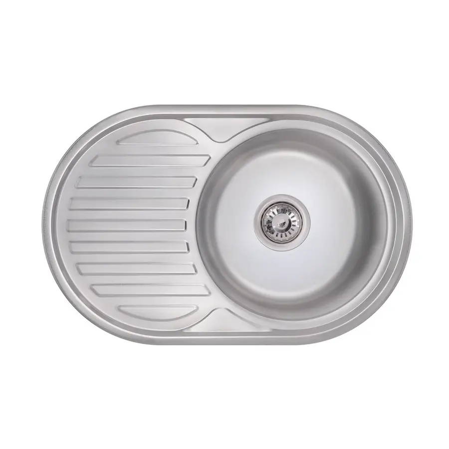 Кухонна мийка Lidz 7750 0,8 мм Polish (LIDZ7750POL)