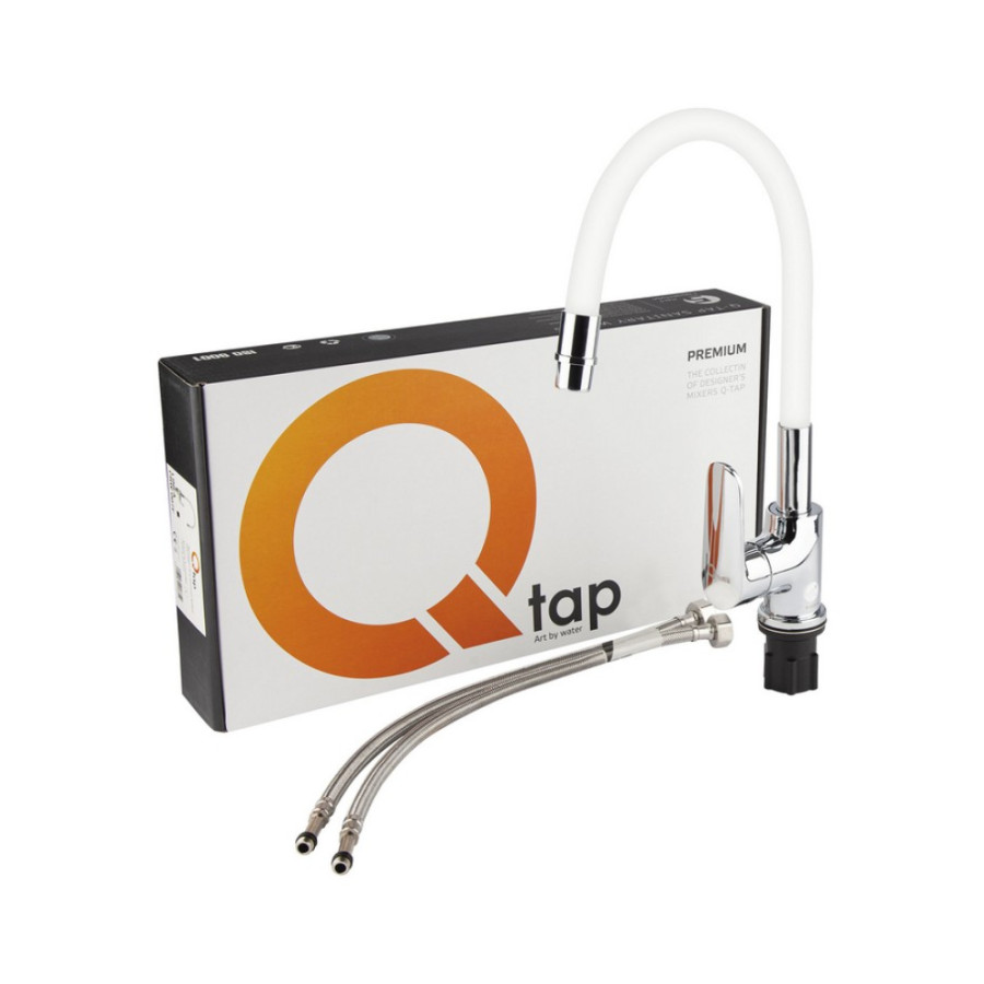 Змішувач для кухні Qtap Linea CRW 007F з рефлекторним виливом