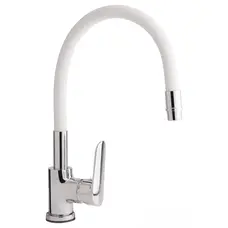 Змішувач для кухні Qtap Linea CRW 007F з рефлекторним виливом Змішувач для кухні Qtap Linea CRW 007F з рефлекторним виливом