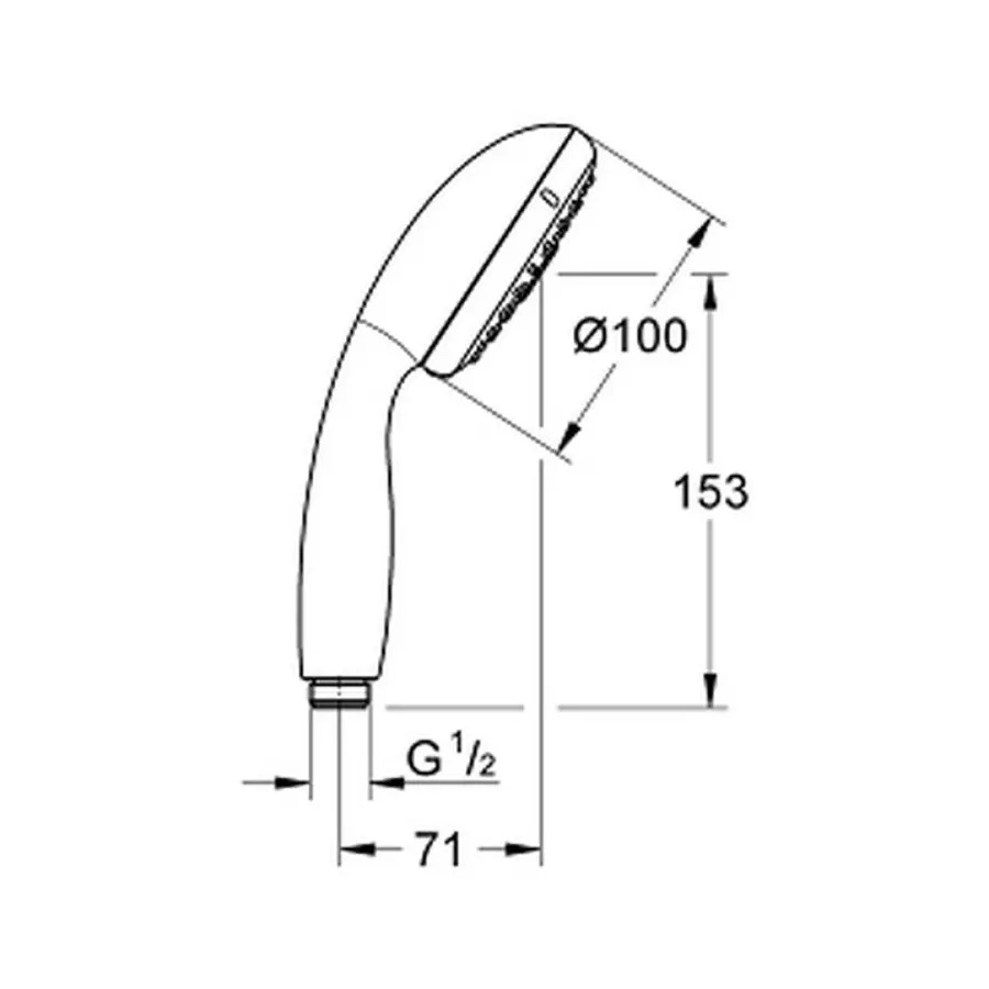 Лейка для ручного душа Grohe Tempesta 28261002