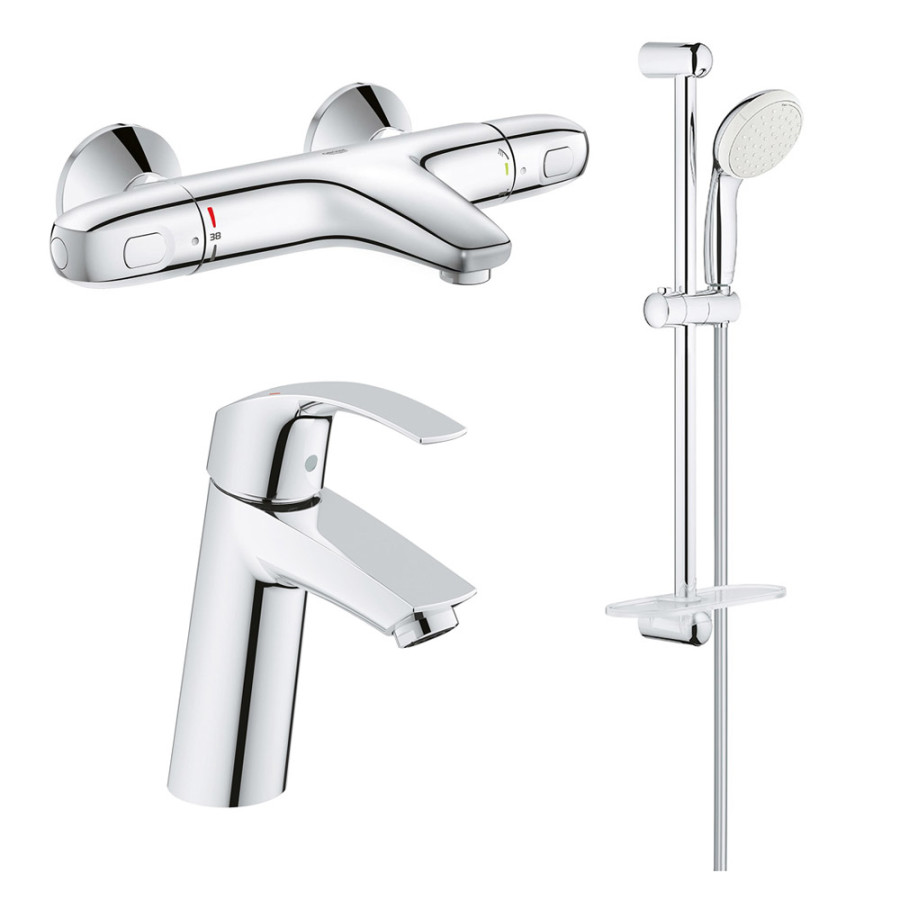 Набір змішувачів Grohe Grohtherm 1000 + Eurosmart 34101TM