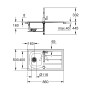 Мийка кухонна Grohe K200 31562SD0 + змішувач BauEdge 31367000