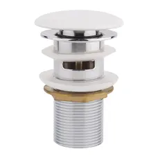 Донный клапан для раковины Qtap F0081 70х70х220 White с переливом