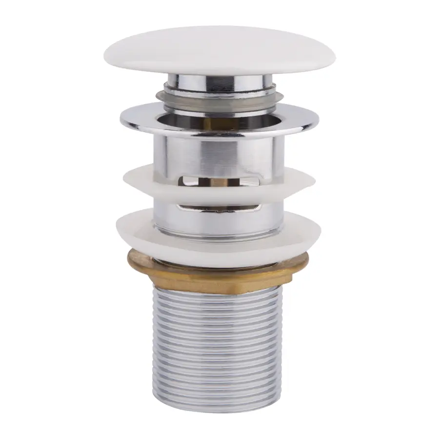 Донный клапан для раковины Qtap F0081 70х70х220 White с переливом