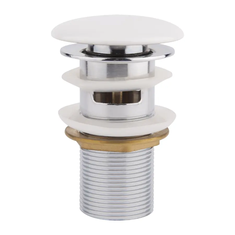 Донный клапан для раковины Qtap F0081 70х70х220 White с переливом