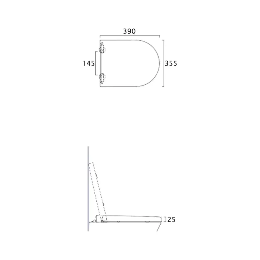 Унітаз підвісний Azzurra Comoda COM100B1SOSPCLA1800F