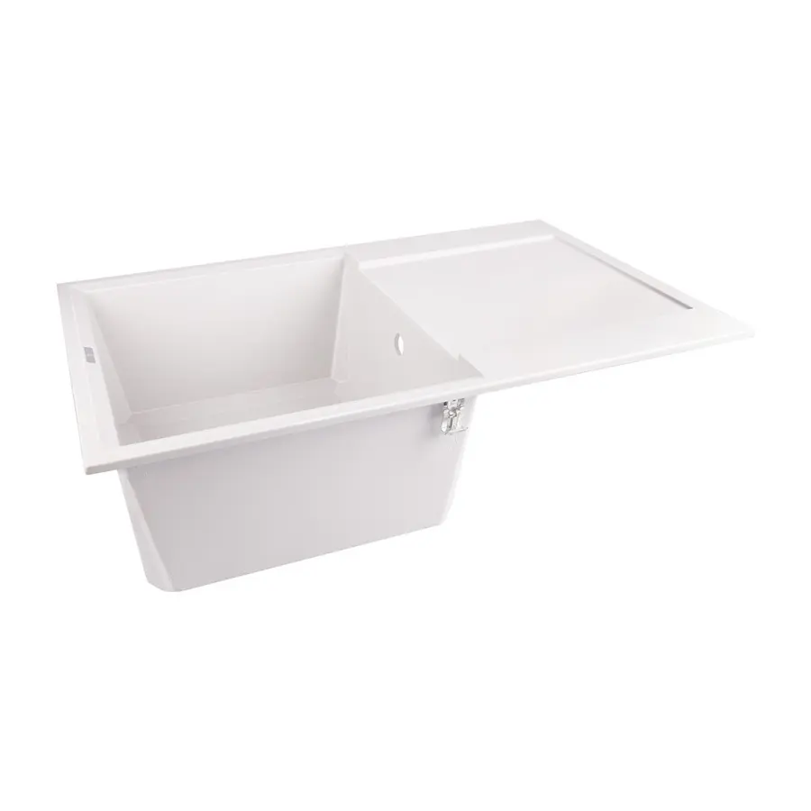 Кухонная гранитная мойка GF 790x495 / 230 WHI-01 (GFWHI01790495230)
