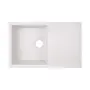 Кухонная гранитная мойка GF 790x495 / 230 WHI-01 (GFWHI01790495230)