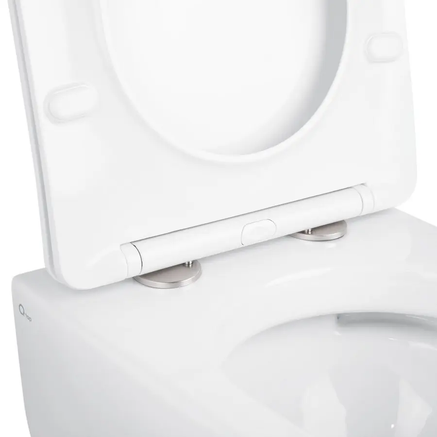 Унітаз підвісний Qtap Linnet безобідковий з сідінням Slim Soft-close QT0331106W