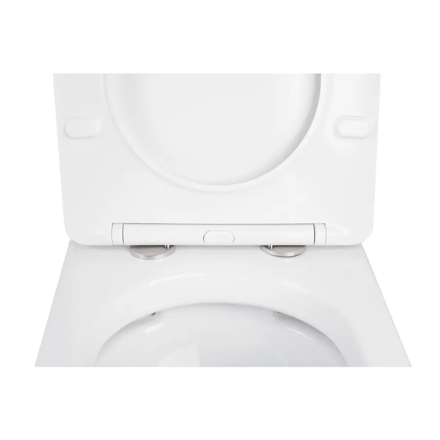 Унітаз підвісний Qtap Linnet безобідковий з сідінням Slim Soft-close QT0331106W