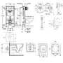 Комплект інсталяція Grohe Rapid SL 38721001 + унітаз з сидінням Qtap Crow QT05335170W + набір для гігієнічного душу зі змішувачем Grohe BauClassic 111048