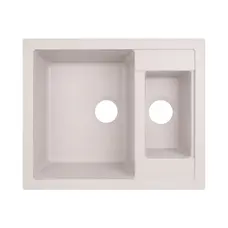 Кухонна гранітна мийка з додатковою чашею Lidz 615x500/200 COL-06 (LIDZCOL06615500200)