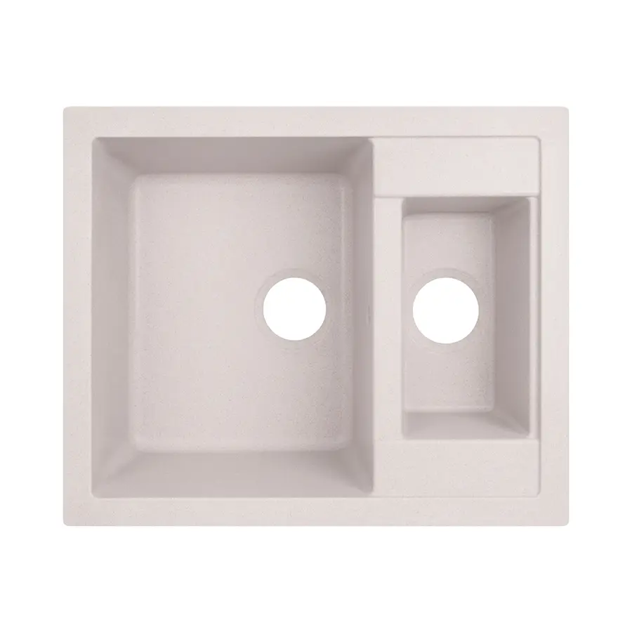 Кухонна гранітна мийка з додатковою чашею Lidz 615x500/200 COL-06 (LIDZCOL06615500200)