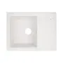 Кухонна гранітна мийка Lidz 620x435/200 WHI-01 (LIDZWHI01620435200)