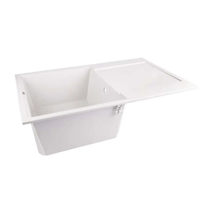 Кухонна гранітна мийка Lidz 790x495/230 WHI-01 (LIDZWHI01790495230)