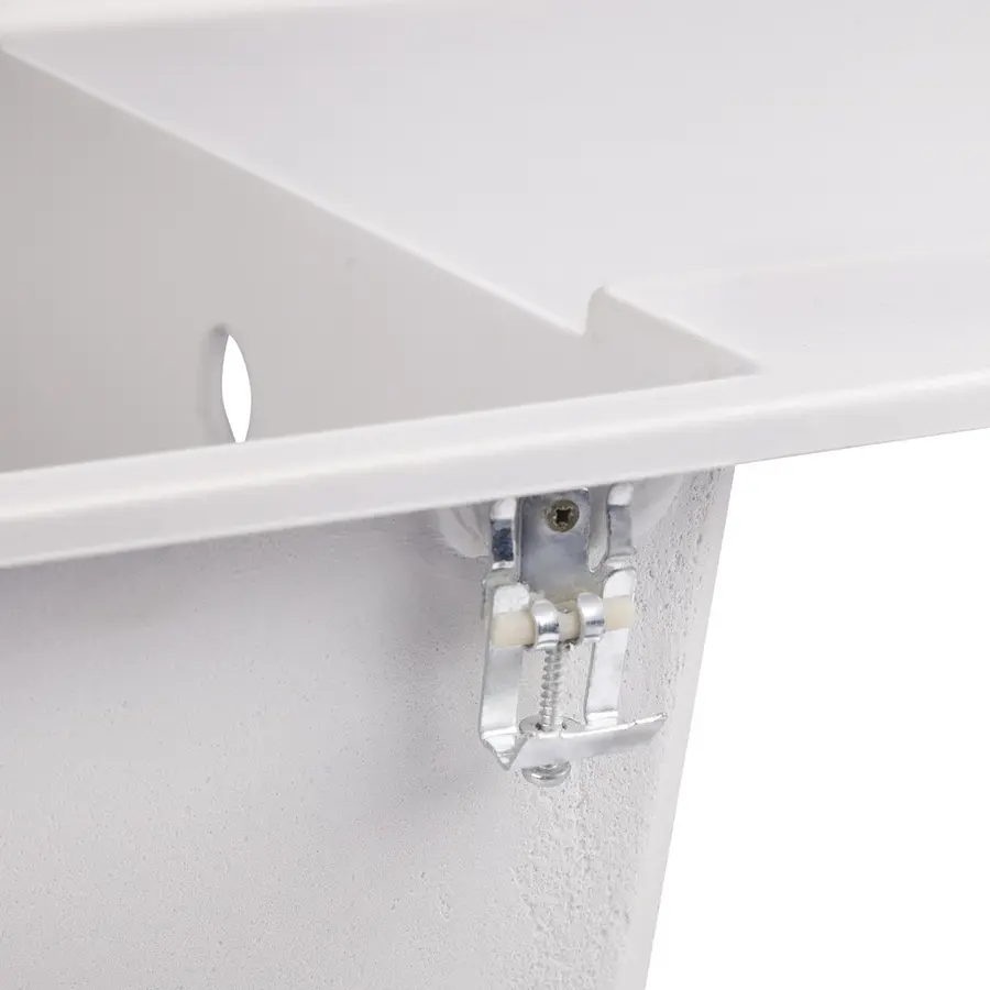 Кухонна гранітна мийка Lidz 790x495/230 WHI-01 (LIDZWHI01790495230)