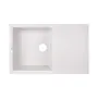 Кухонна гранітна мийка Lidz 790x495/230 WHI-01 (LIDZWHI01790495230)