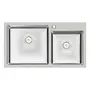 Кухонная мойка с двумя чашами Qtap S7843 2.7 / 1.0 мм Satin (QTS784310)