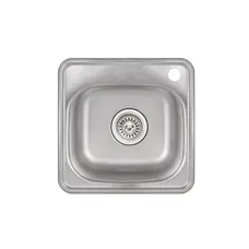 Кухонна мийка Lidz 3838 0,6 мм Satin (LIDZ3838POL06)