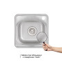 Кухонна мийка Lidz 3838 0,6 мм Satin (LIDZ3838POL06)