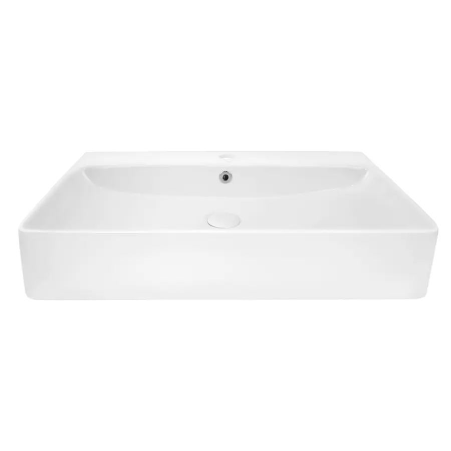 Раковина Qtap Nando 710х425х135 White з донним клапаном QT1211K427W