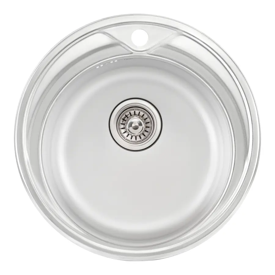 Кухонная мойка Qtap D510 0,8 мм Satin (QTD510SAT08)