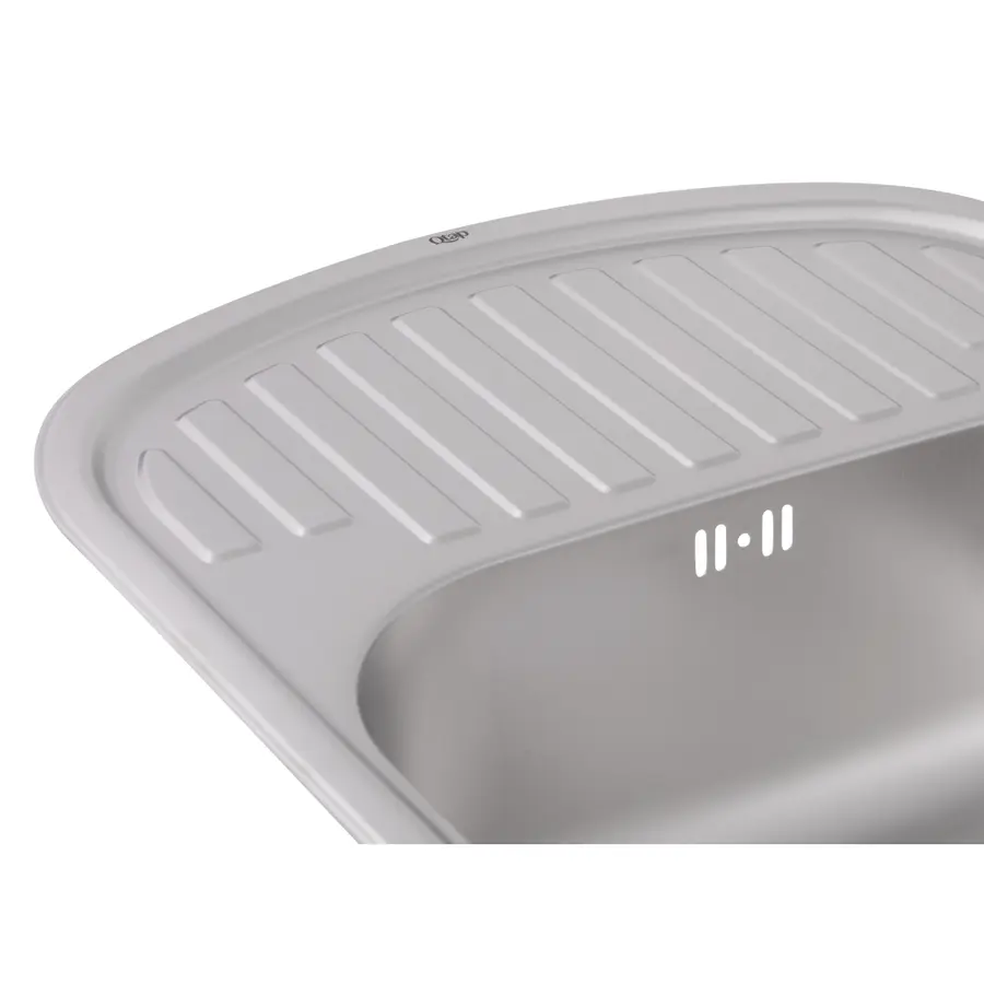 Кухонная мойка Qtap 6349 0,8 мм Satin (QT6349SAT08)