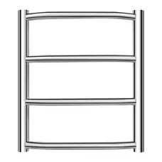 Полотенцесушитель водяной Lidz Trapezium (CRM) D38 / 25 400x500 P4