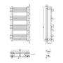 Сушилка Полотенцесушитель водяной Qtap Evia (WHI) P18 1000x500 HY